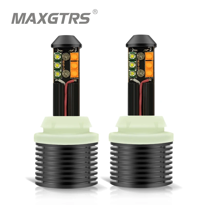 

1 компл. 1156 P21W BA15S PY21W BAU15S 3156 W21W 7440 безошибочный светодиодный Canbus автомобильный сигнал поворота 12 В постоянного тока двухцветный без Hyperflash