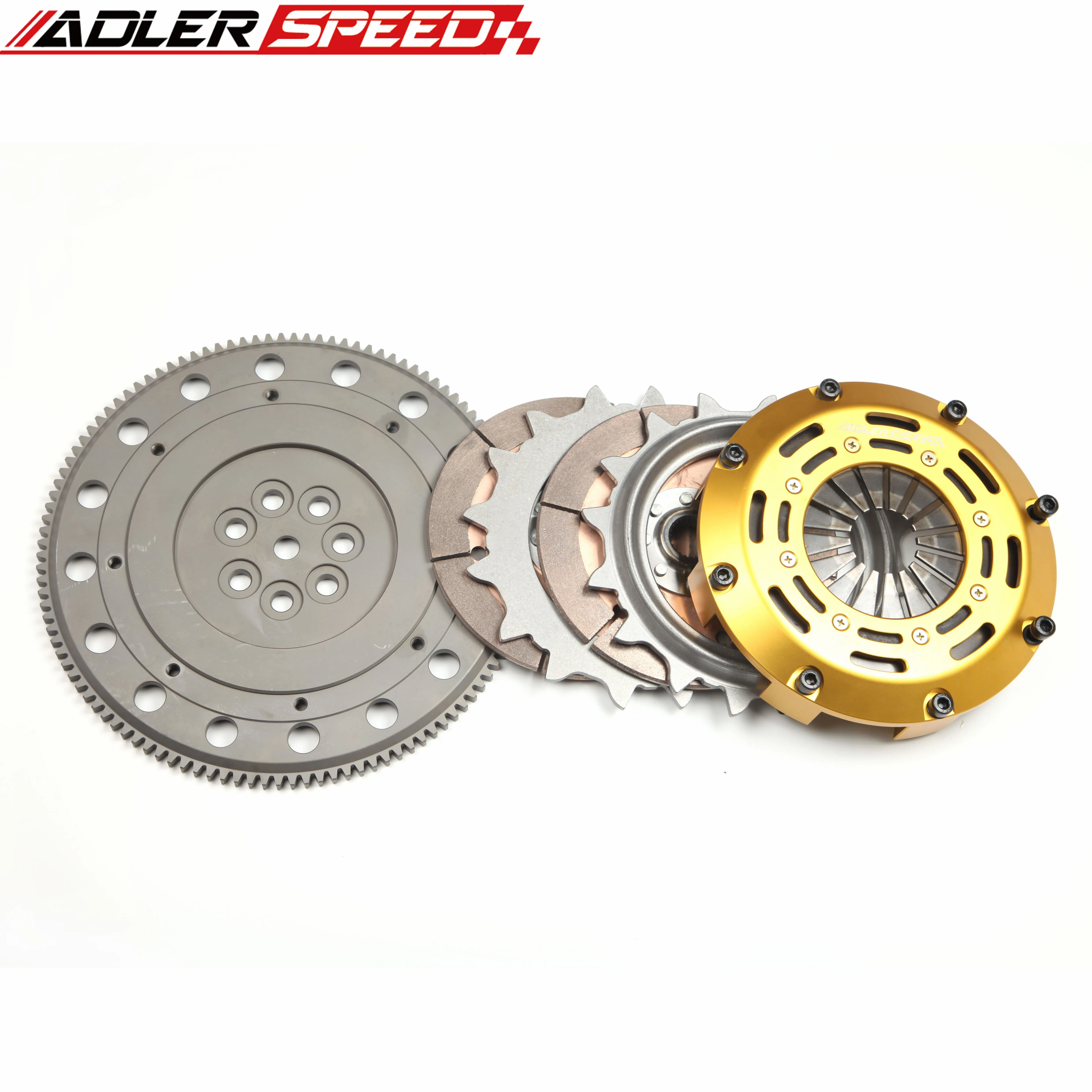 Комплект двойных дисков с гоночным сцеплением ADLERSPEED для Mitsubishi Lancer Evo 4 5 6 7 8 9 2 0 л