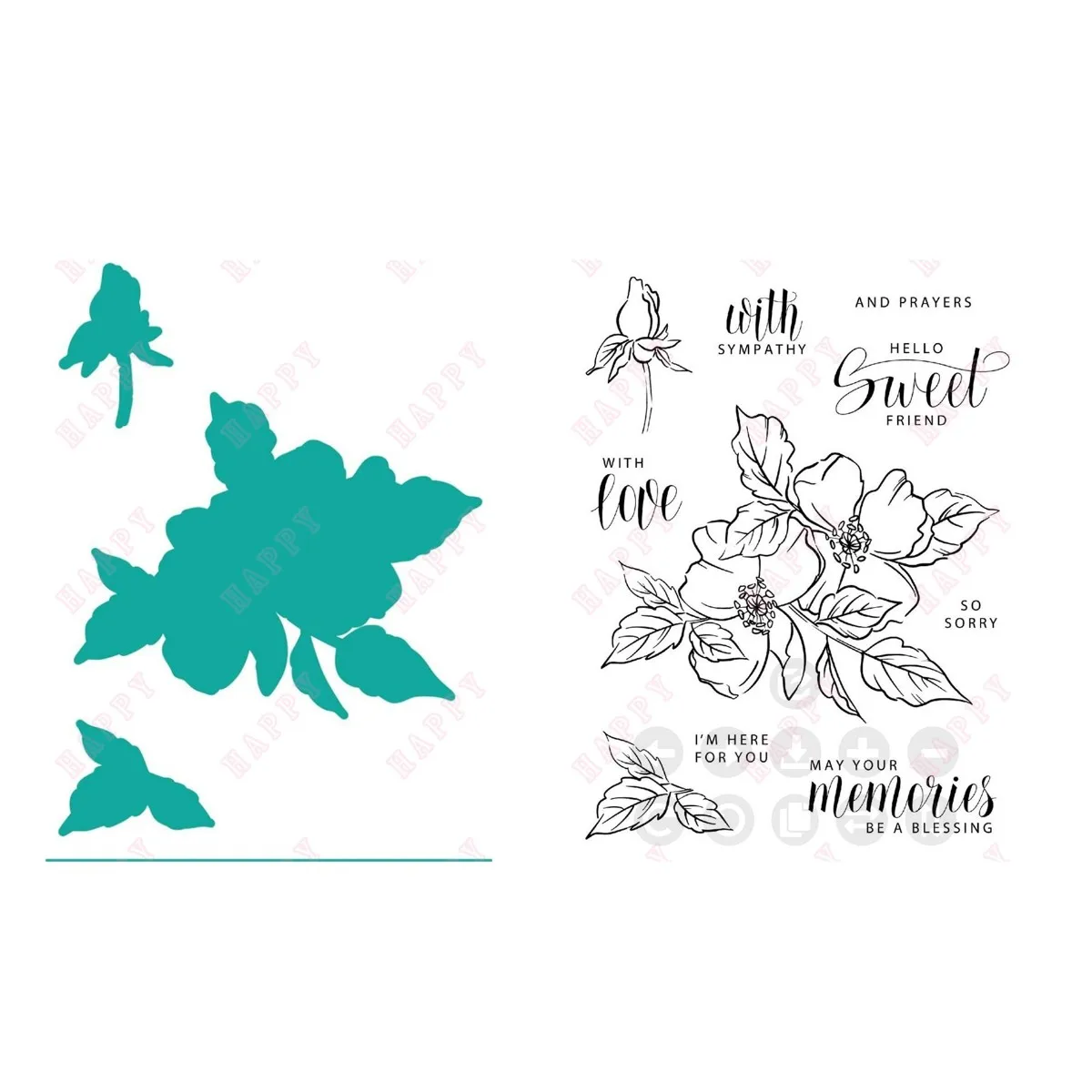 

Metal Cutting Dies And Stamps Floral Decoration For DIY Scrapbook Diary Album Paper Template Greeting Card Embossing Handcraft