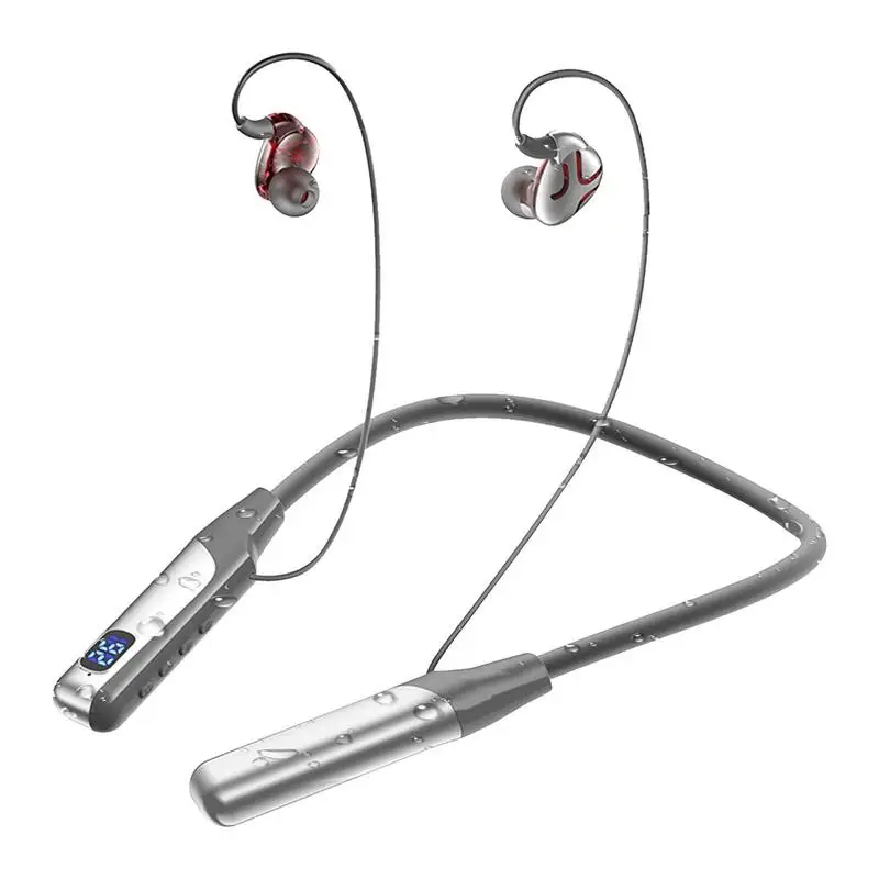 

Wireless Headphones Blue Tooth 5.3 Neckband Earphones Sports Waterproof Earbuds Blue Tooth Headset With Microphone Mic