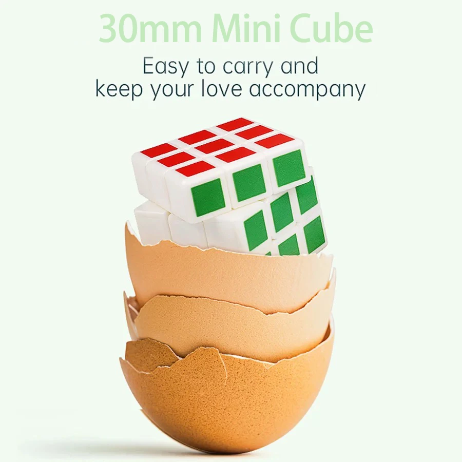 

3x3x3 3.0cm Mini Cube Small Magic Puzzle Toys 3x3 Stickers Portable Cubes Little Easy Taking Twist Wisdom Toys