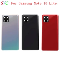 rear door battery cover housing case for samsung note 10 lite n770f back cover with camera lens logo repair parts