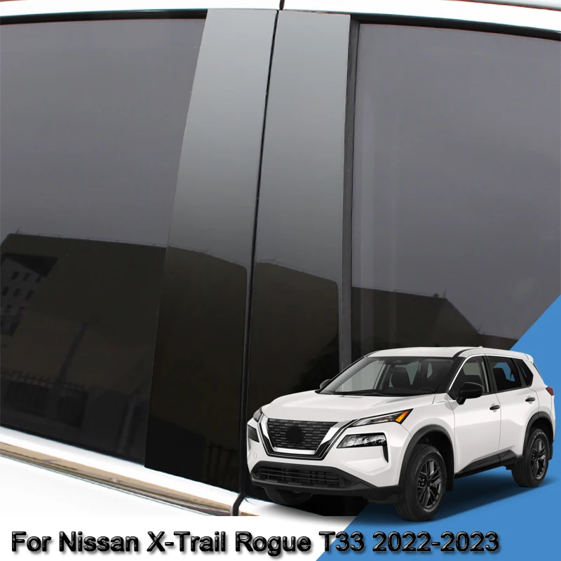 

Car Styling Car Window Pillar Trim Sticker Middle BC Column Sticker External Accessories For Nissan X-Trail Rogue T33 2022-2023