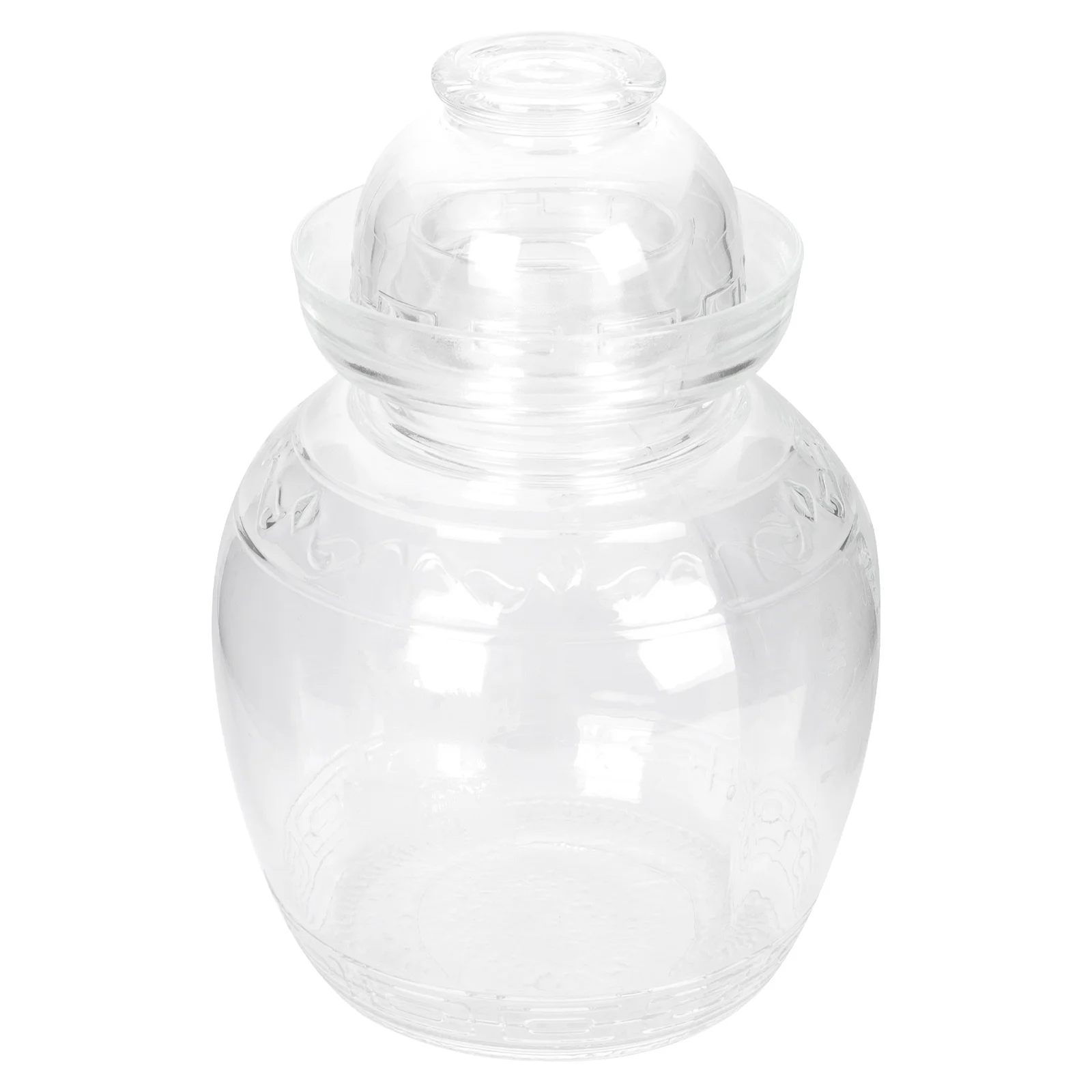 

Clear Pickle Pot Glass Bottles Caps Chinese Fermenting Jar Pickle Glass Jars Lid Containers Lids