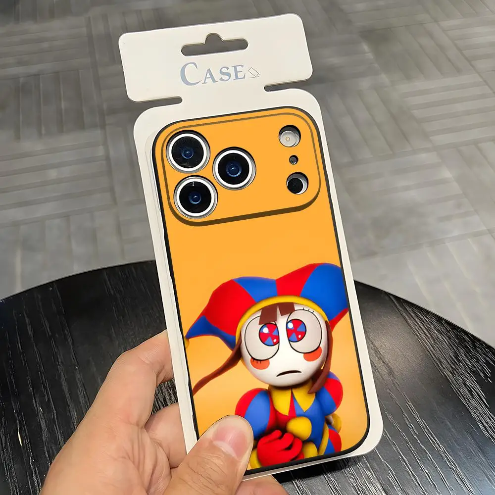 Удивительный чехол для телефона D-Digital Circus для iPhone 17 Pro Max, 15, 16e, 13, 14, 12 Mini, 11, Xr, X, Xs Pro Max, 8, 7 Plus, задняя крышка (art.: 3920dc4e36663) - 3920dc4e36663