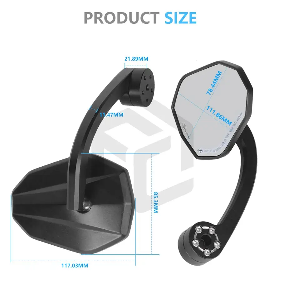 Зеркало заднего вида для мотоцикла 22 мм зеркала на руль DUCATI Streetfighter V4 848 MONSTER 821 1200