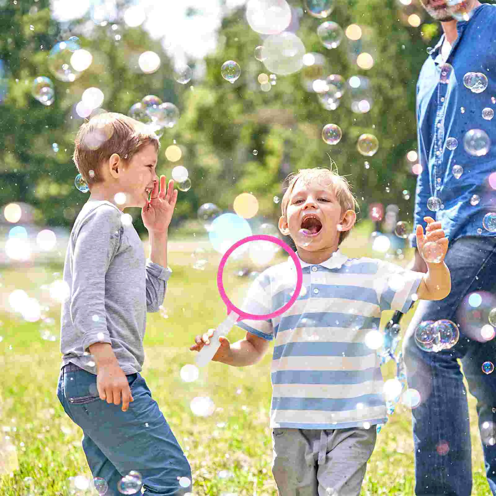 

Bubble Toys Blowing Wand Wands Maker Set Kids Party Ring Bubbles Making Large Funny Tool Bulk Circle Outdoor Big Giant Blower
