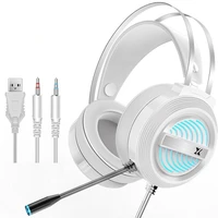 2022 desktop music headphone gamer earphones cool breathing backlit gaming headphones microphone e sport pc laptop gamer