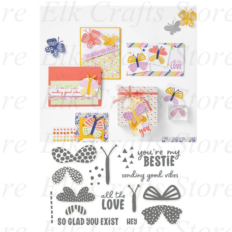 

Bow Tie Matel Cutting Dies And Clear Stamps For Decoration Scrapbook Template Embossing Handmade Making Cards 2022 New Arrival