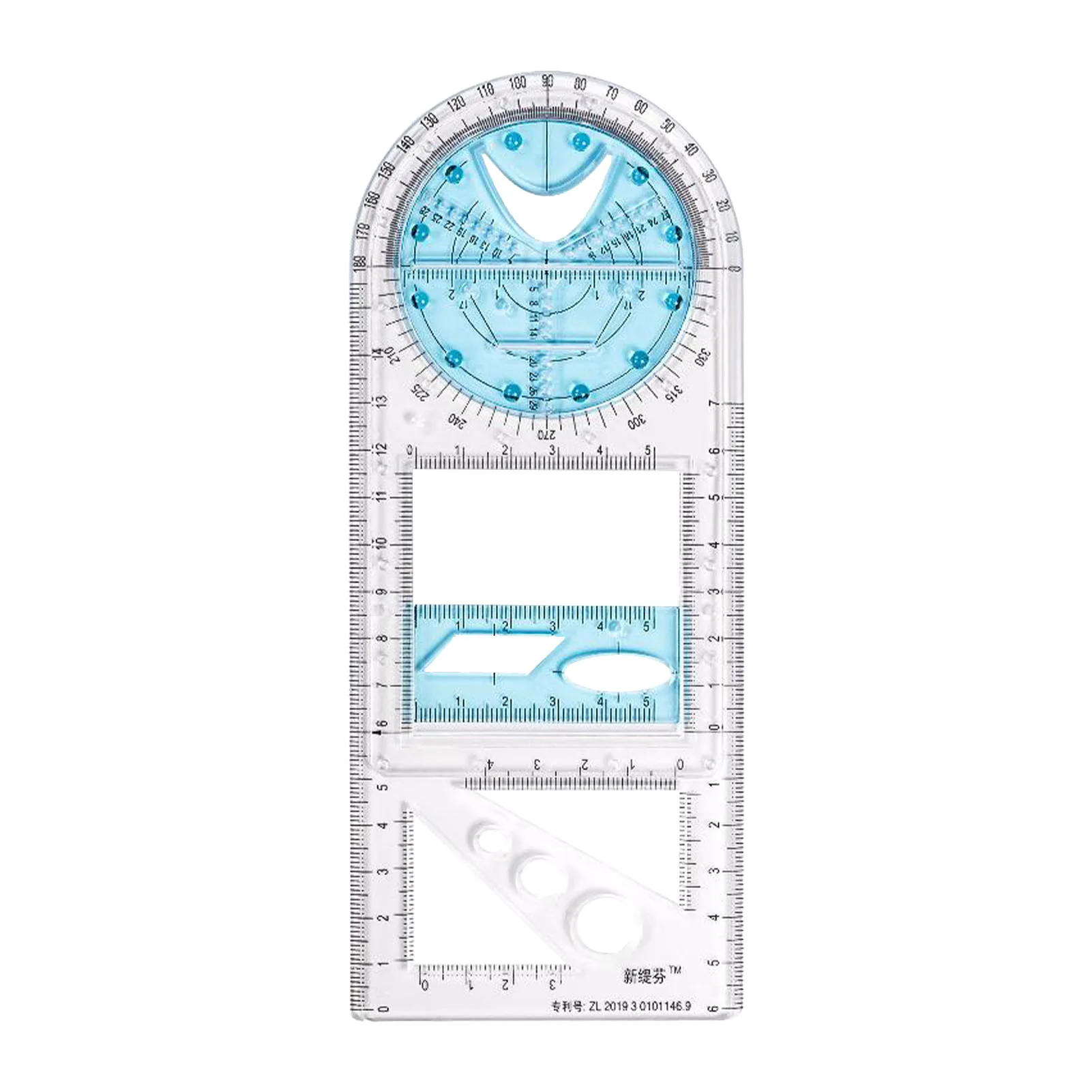 

Multifunctional Geometric Rulers For Drawing Geometric Drafting Tool For Student Architect Designer Portable Rulers Measure Tool