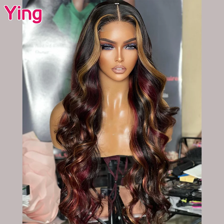 Ying Hair 5x5 Transparent Lace Wig HD Multicolor 13x4 Lace Front Wig 10A Human Hair 13x6 Lace Front Wig PrePlucked 30 Inch Wig