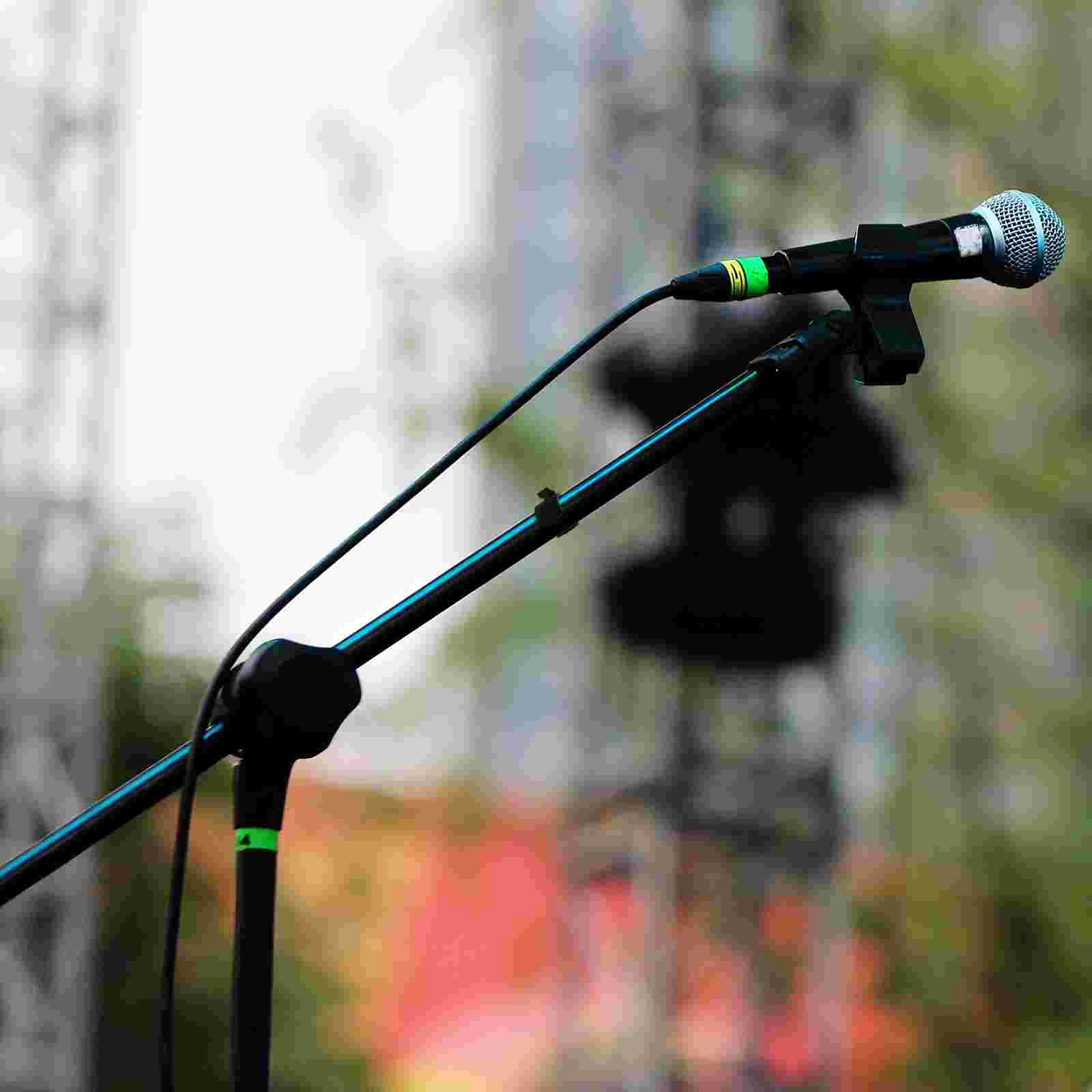 Кабельные зажимы для крепления микрофона пластик беспроводной черной подставки