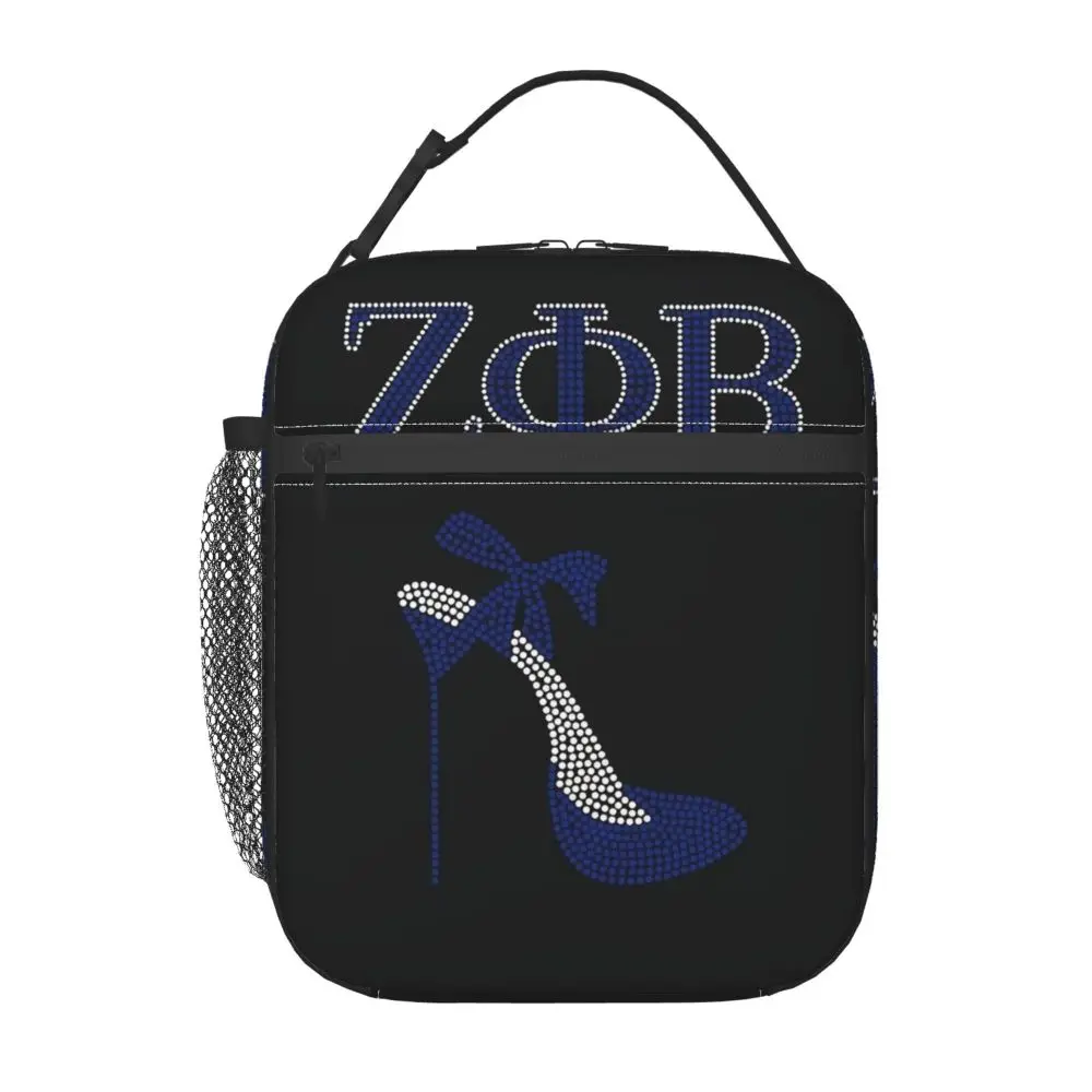 

Индивидуальная сумка для обеда Zeta Phi Beta Sorority для мужчин и женщин, термоохладитель, изолированный Ланч-бокс для взрослых и офиса