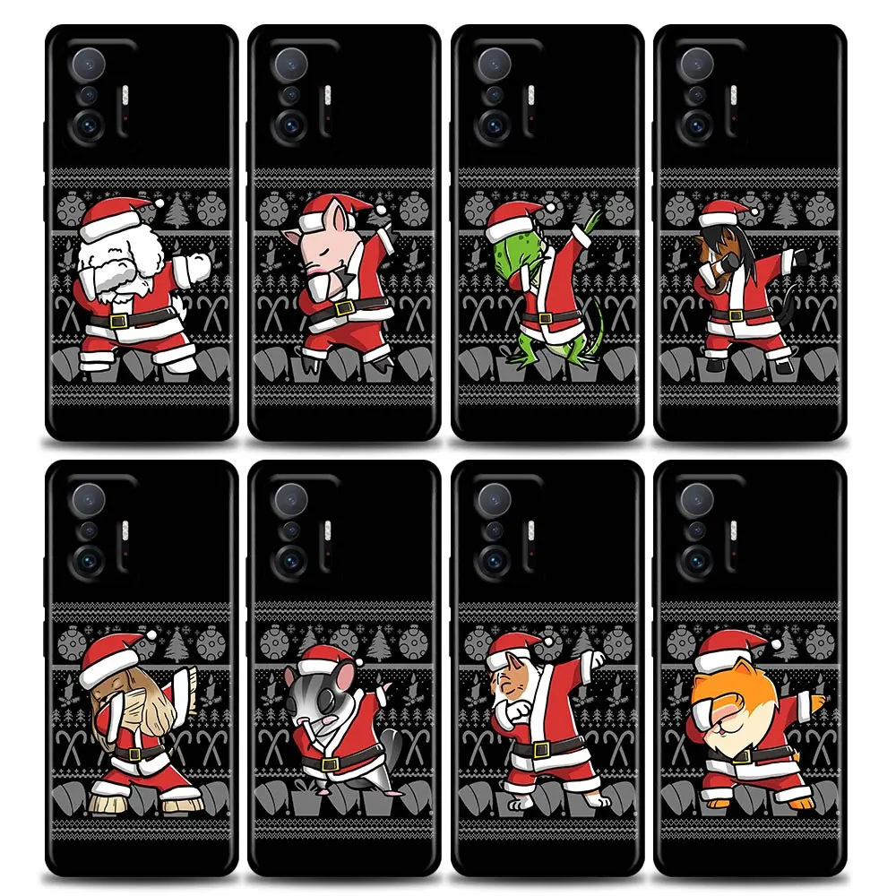 

Funny Cute Christmas Animal Anime Comic Phone Case For Xiaomi Mi 12 12X 11T X4 NFC M3 F3 GT M4 Pro Lite NE Poco M3 M4 X4 Redmi