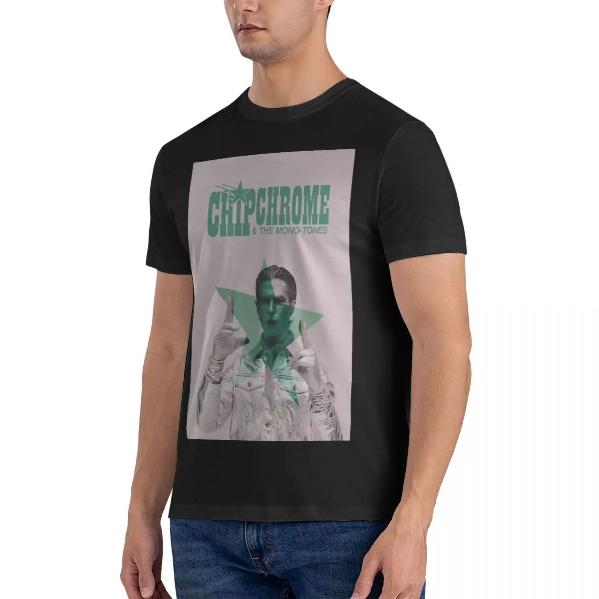 y chromowane t-shirty męskie z czystej bawełny nowość wycięcie pod szyją NBHD sąsiedhood koszulki odzież krótkim rękawem grafika