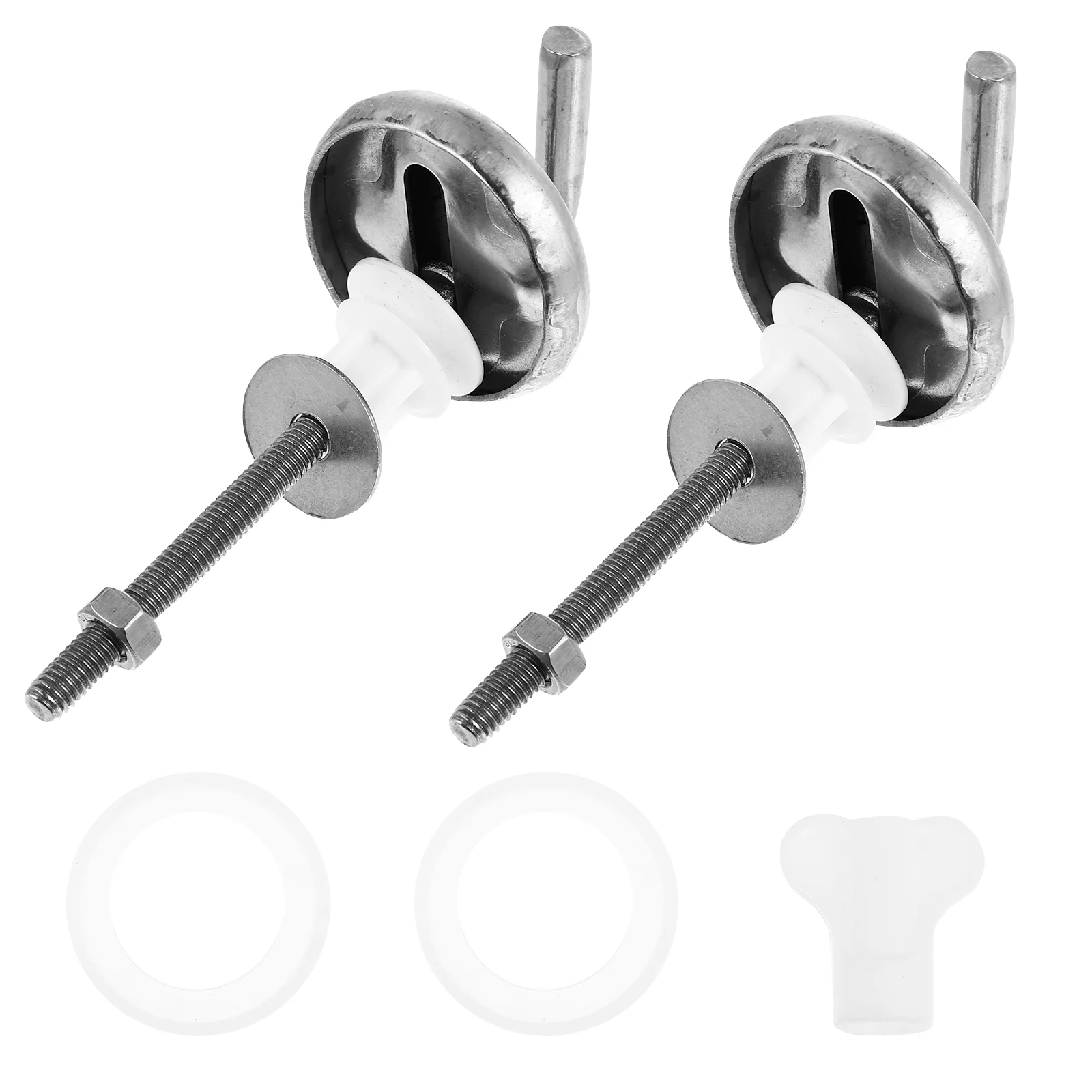 

2pcs Toilet Fixing Screws Home Toilet Screws Toilet Lids Screws