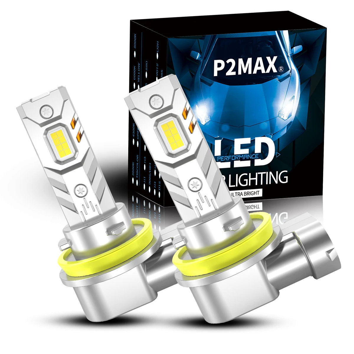 

Ультраяркие Светодиодные Лампы Для Противотуманных Фар Plug And Play H1 H3 H7 H8 H9 H16JP H16 HB3 HB4 6000K 12V Для Автомобил...