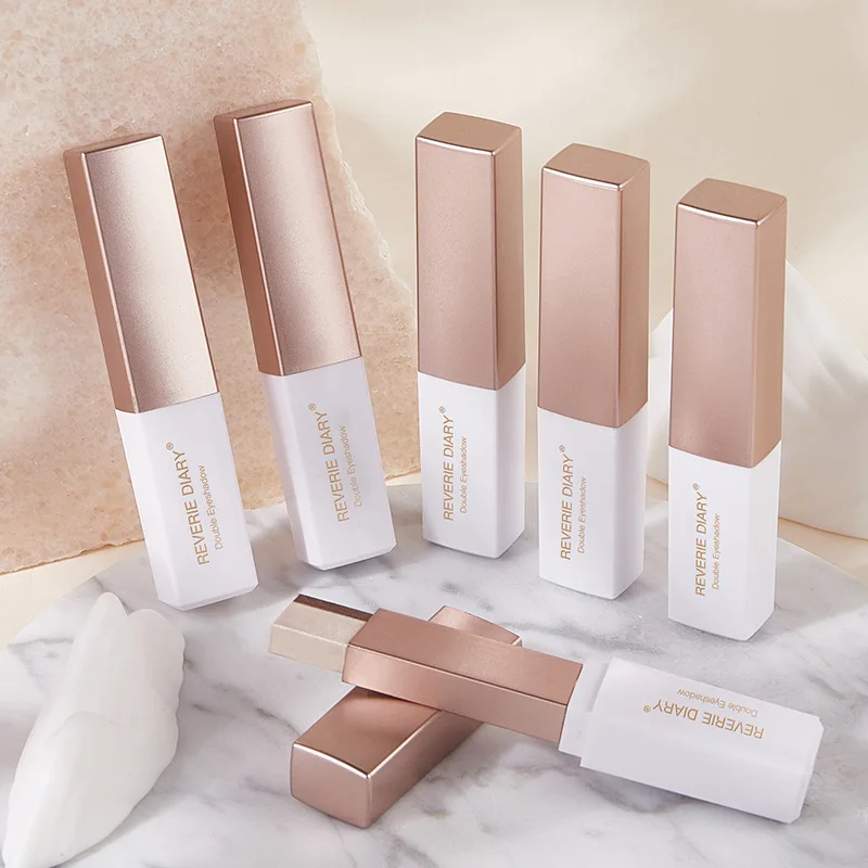 Тени для век с бархатным градиентом двухцветные тени не размазывается