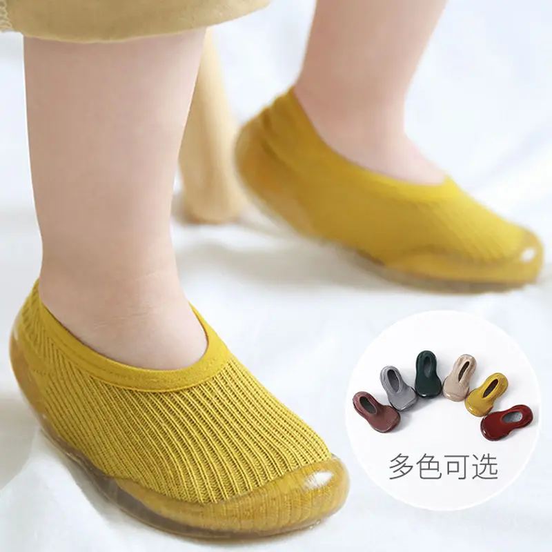 

Newborn Baby Toddler Shoes Soft Bottom Non-Slip Anti-Fall Landing Spring And Autumn New Fashion Solid Color Shoes