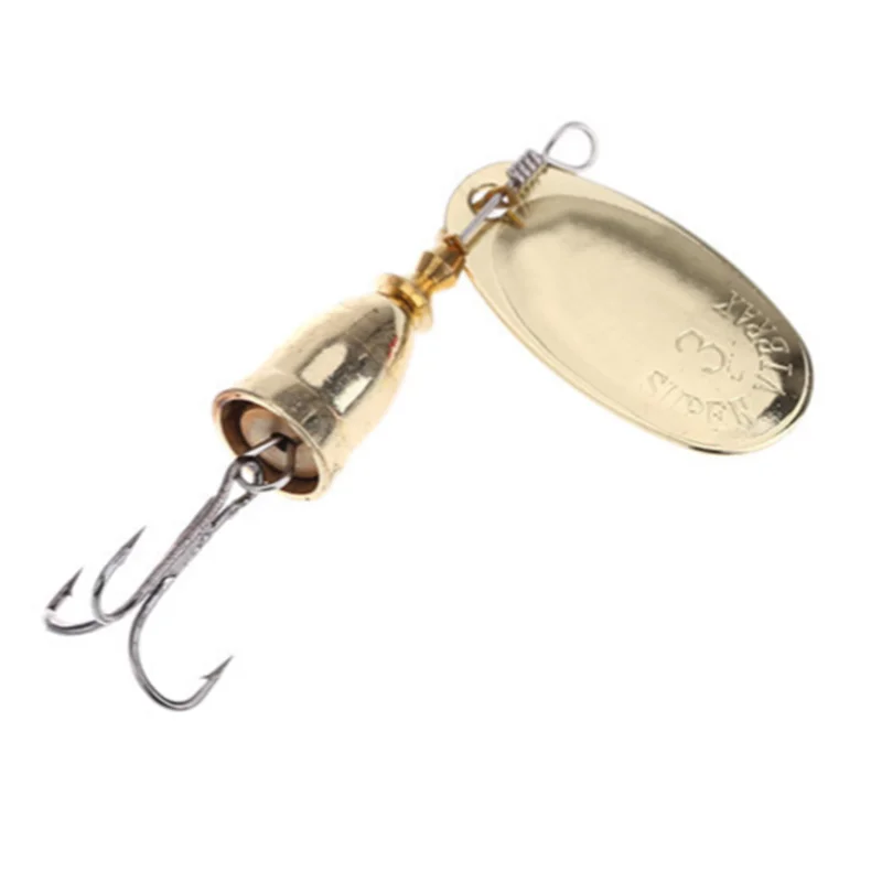 Blade Rotating Spinner Metal Lure Brass Hard Artificial Spoon Bait Copper Freshwater Creek Trout Fishing Tackle