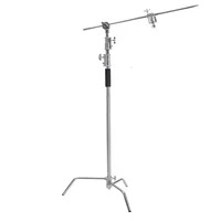 Selens Stainless Steel Photography C-Stand Holder Multi-function Studio Lighting With Folding Legs Grip Head And Arm Accessories