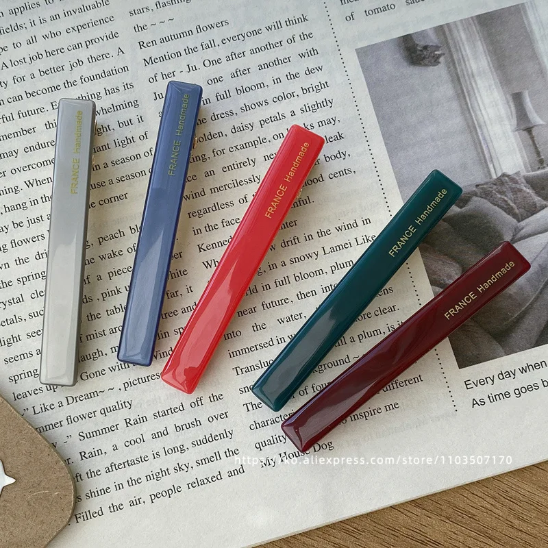 Французская фотография ~ Южная Корея Франция черный край зажим для слов