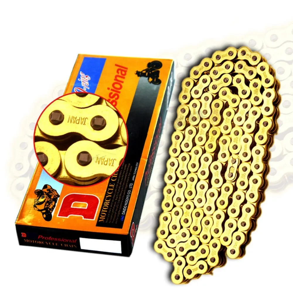 

Комплект цепей для мотоциклов 520 525 530 428 цепи 120 136 звенья DID уплотнительное кольцо цепь для ATV Quad MX Enduro Supermoto Motard Racing