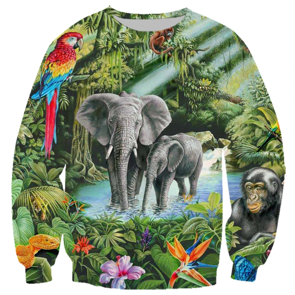 

Толстовка CLOOCL с животными, 3D принт, Тропическое растение, попугай, Женское пальто на молнии, мужская спортивная одежда для мальчиков и девоч...