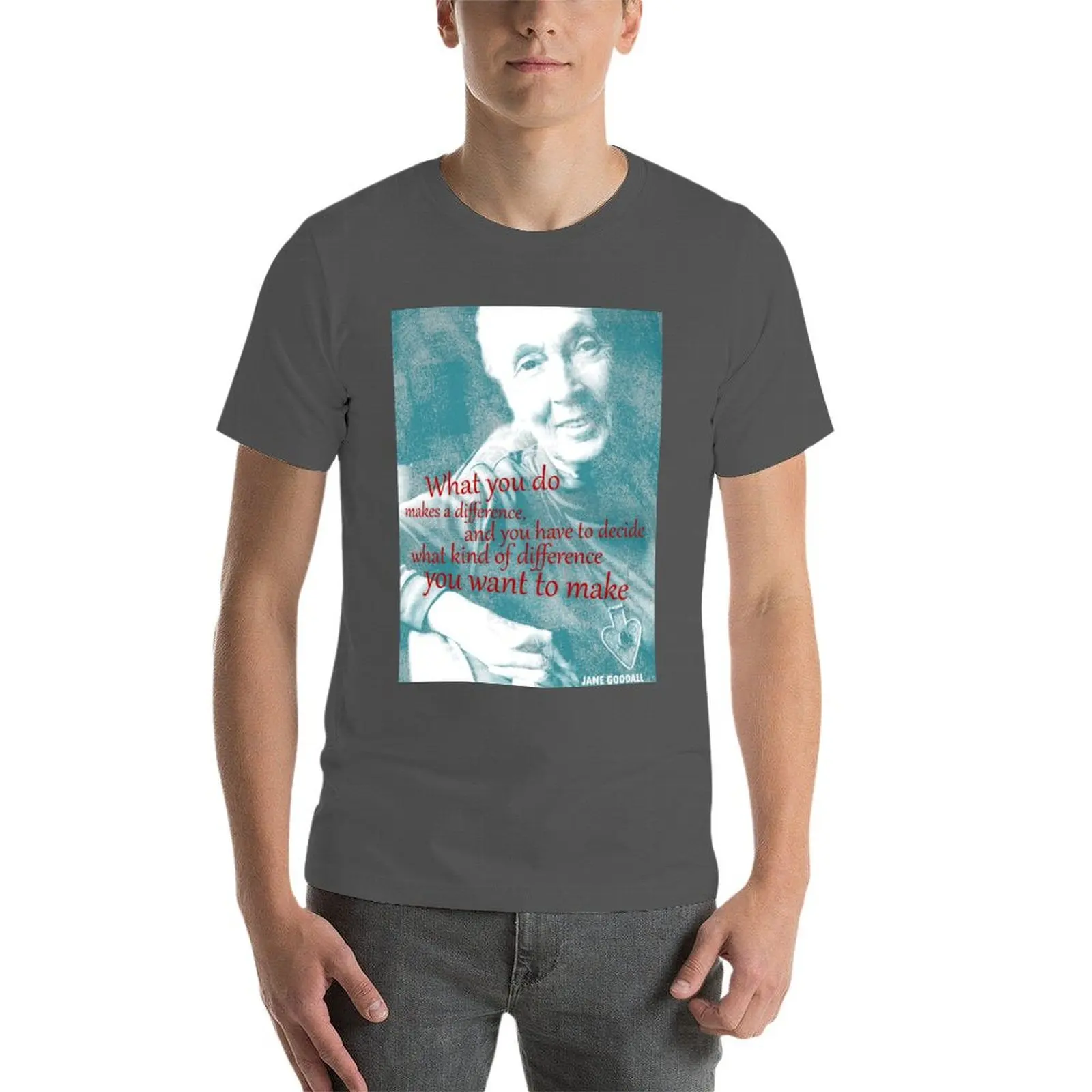 Футболка Jane Goodall Quote 2 забавная рубашка хлопковая персонализированная футболка