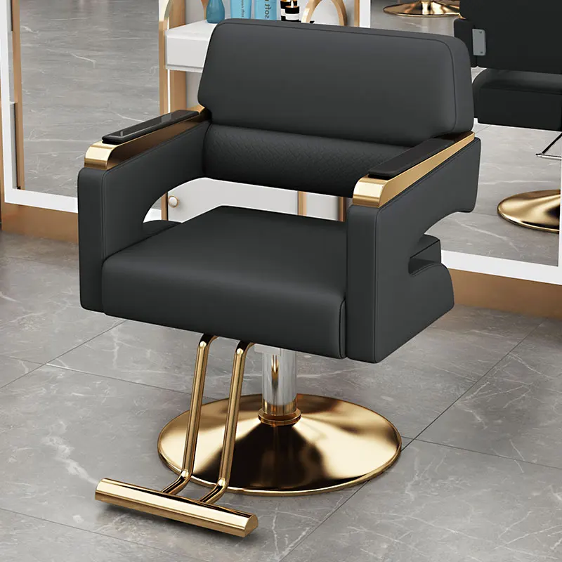 

Recliner Makeup Barber Chairs Nail Salon Dentist Workshop Adjustable Barber Chairs Barbers Hydraulic Cadeira Furniture QF50BC