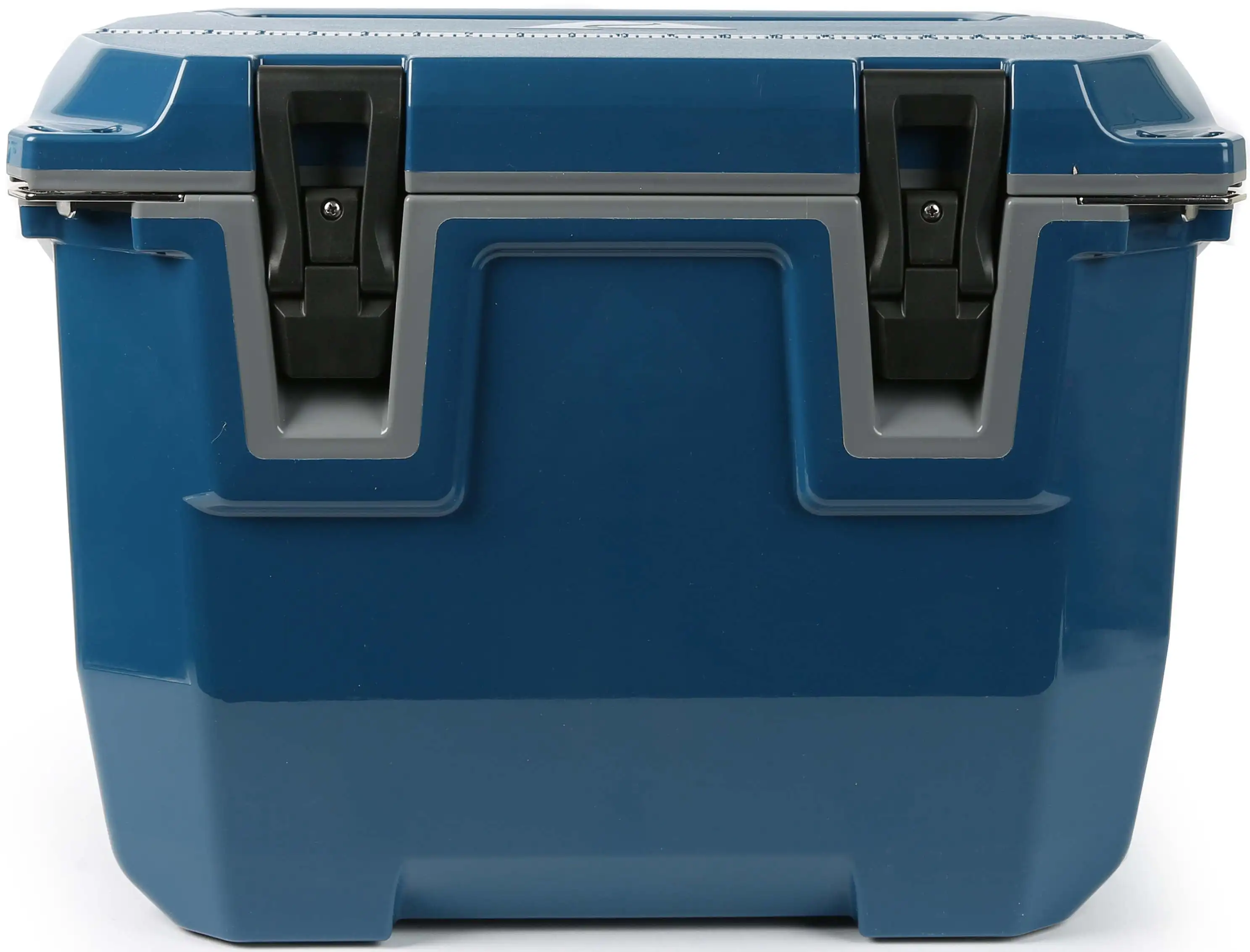 

35 Quart Hard Sided Cooler Protection, Stainless Steel Locking Plate, Blue