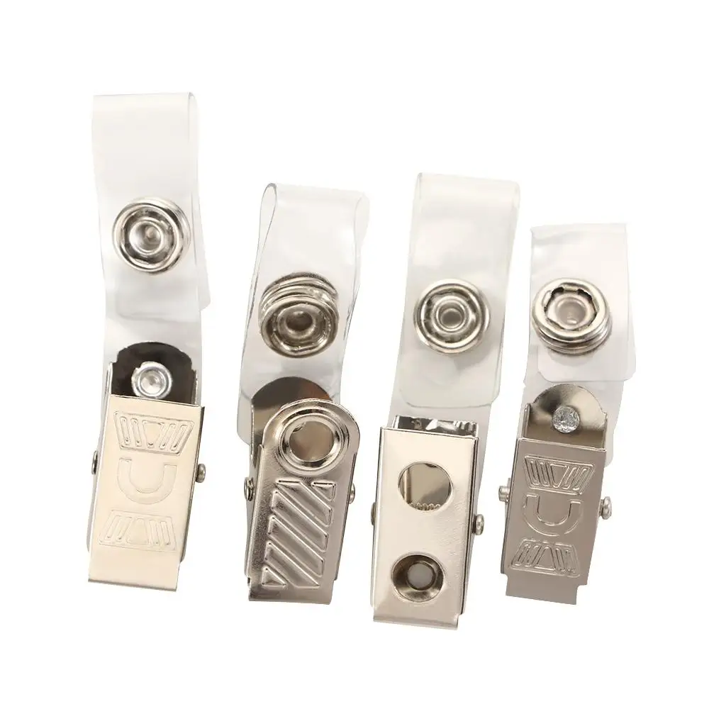 

10/20/50pcs Anti-lost Key Name Tag Lanyard Clips for ID Badge Card Holder