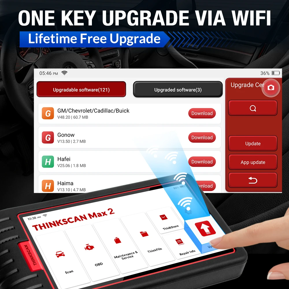 Thinkcar ThinkScan Max 2 Автомобильный сканер OBD2 диагностический инструмент