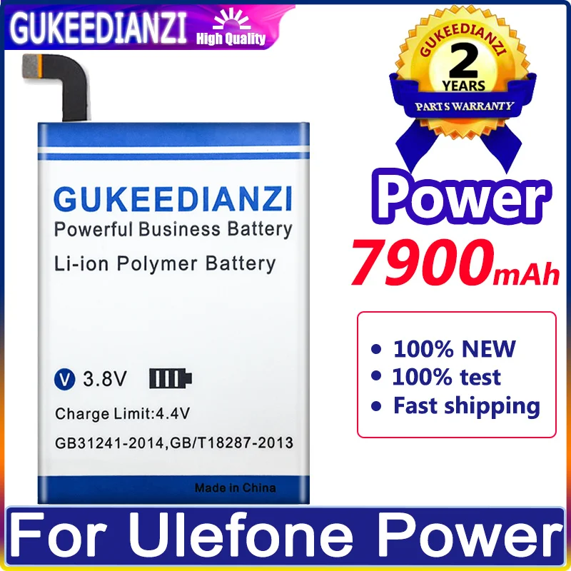 

High Capacity Battery 7900mAh For Ulefone Power Power1 Smart Phone Bateria High Quality 0 Cycles Battery Warranty One Year