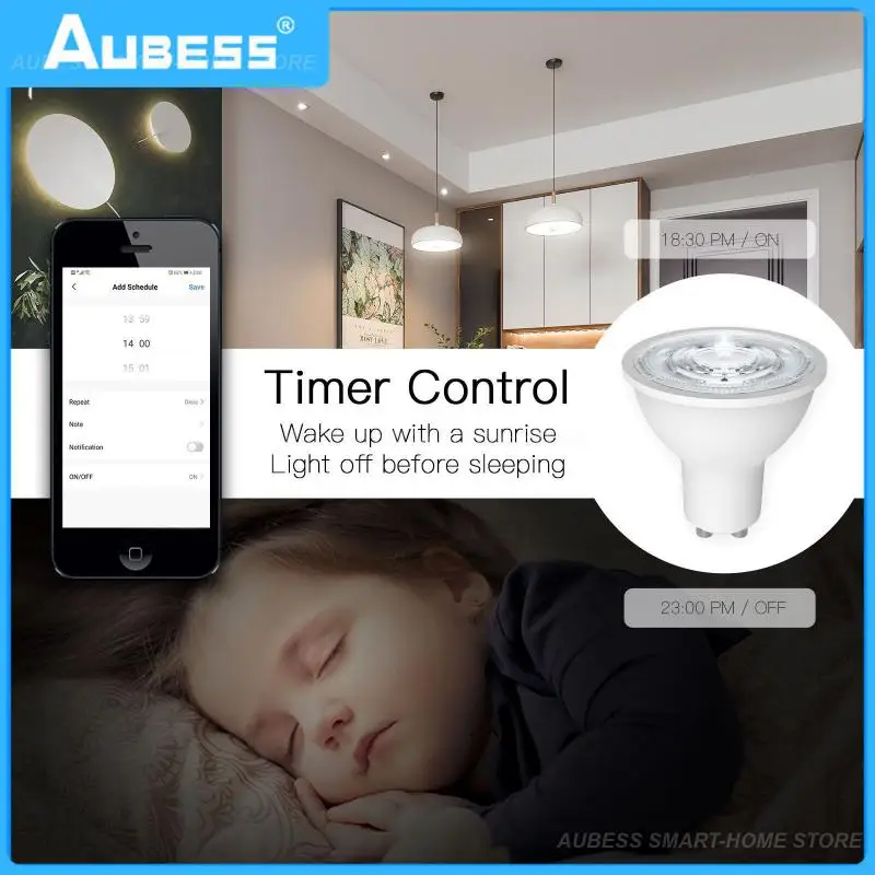 

Tuya Zigbee Gu10 Light Bulb Tuya Diy Led Lamp Tuya/smartlife App Voice Control Smart Led Light Bulb Via Alexa Google Home