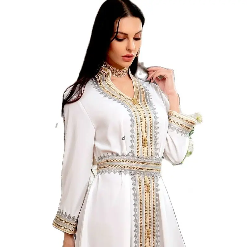 Ramadan Kaftan Dubai Abaya Turkey Muslim Women Hijab Dress Islam Caftan Marocain Evening Gown Eid Mubarak Robe Femme Abayas