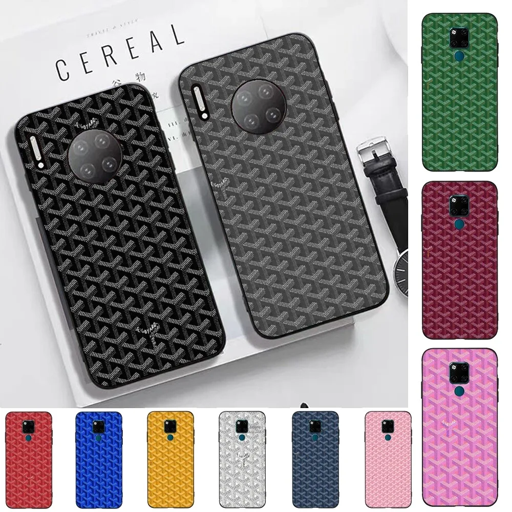Fashion Luxury G-Goyards Phone Case For Huawei Mate 10 20 30 40 50 Lite Pro Nova 3 3i 5 6 SE 7 7SE