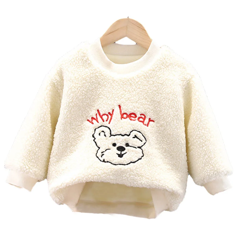 

Winter New Baby Boys Girls Clothes Infant T Shirt Children Thicken Cotton Sweater Toddler Fashion LHT013