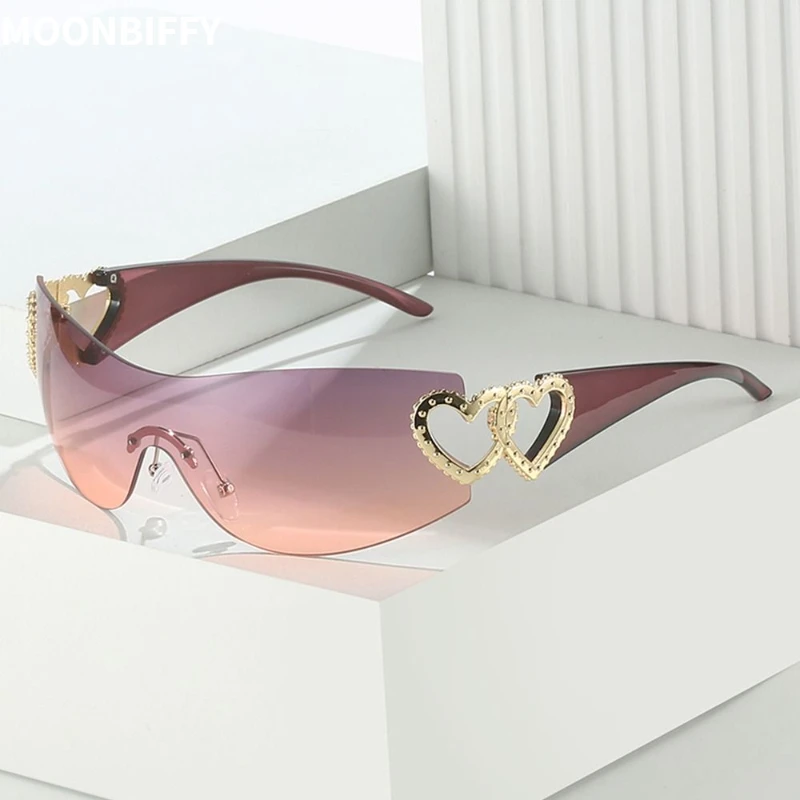 

Fashion Designer Sunglasses Women 2023 Luxury Trending Y2k Sunglasses Woman Shade Pink Glasses Goggle Lentes De Sol Mujer