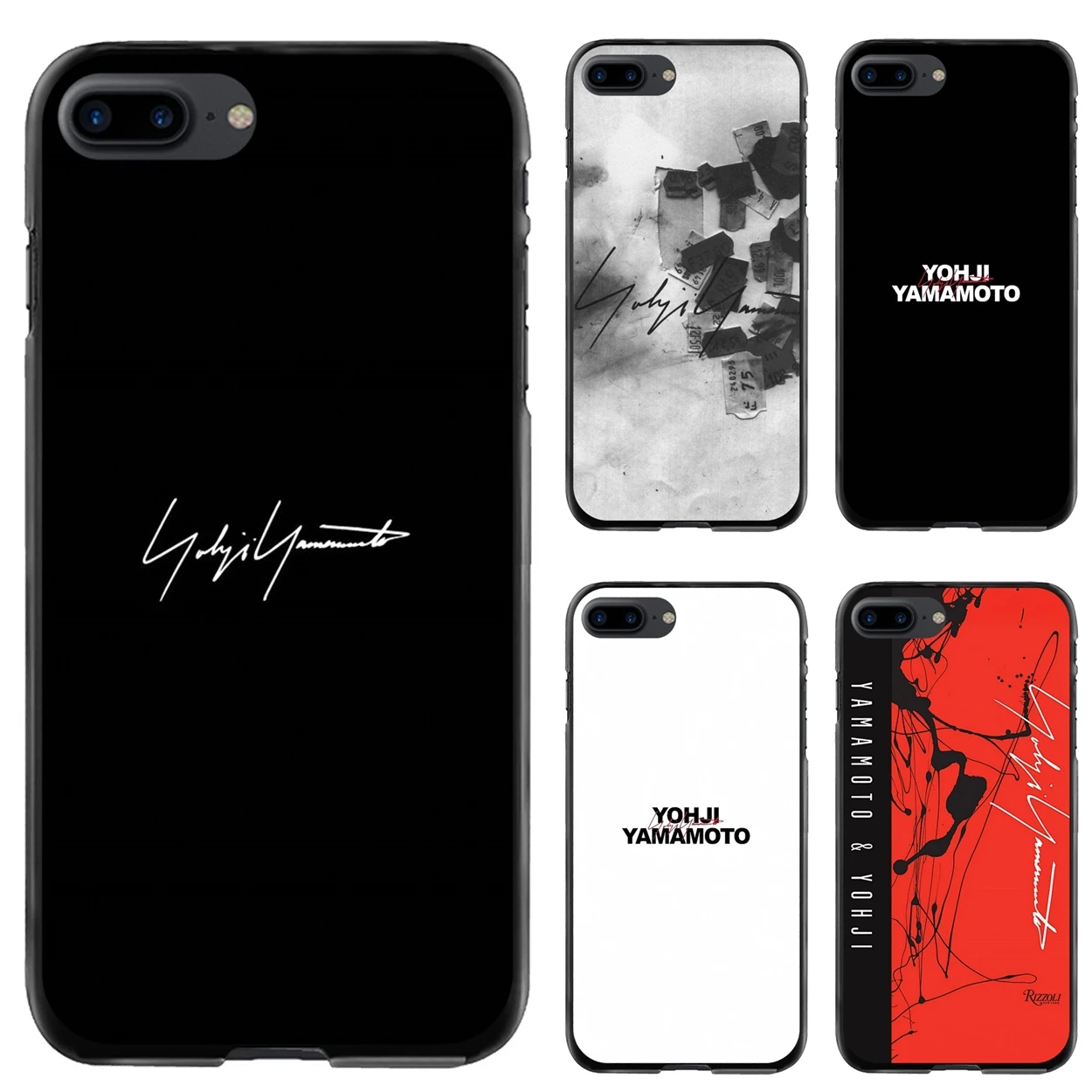 

For iPod Touch iPhone 11 12 Pro MAX 4S 5 5S SE 6 6S 7 8 Plus X XR XS Hard Black Skin Case Yohji Yamamoto