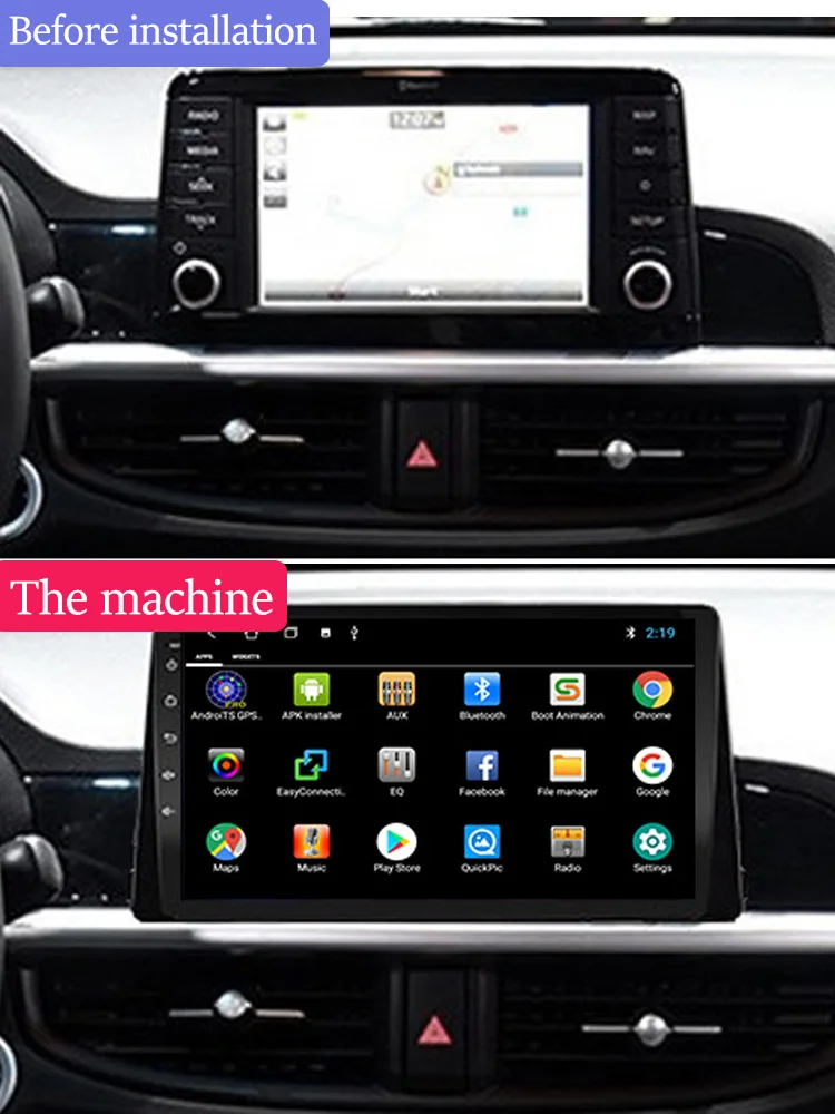 Автомагнитола 9 дюймов IPS Android 11 для Kia Rio 2 2005-2011 Gps-навигация стерео автомобильный