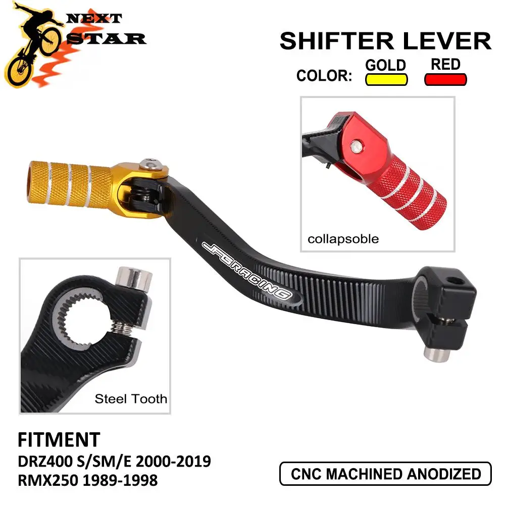 

Motorcycle CNC Gear Shift Shifter Lever For SUZUKI DRZ400S DRZ400SM DRZ400E DRZ400 2000-2022 RMX250 1989-1998