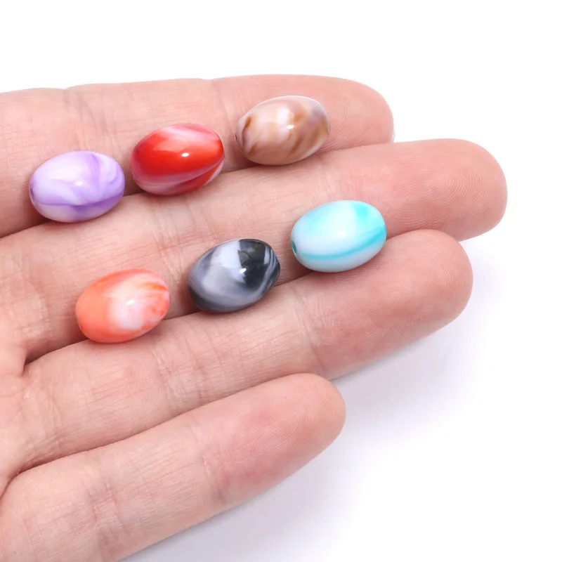 30 шт. акриловые бусины 10 х14 мм