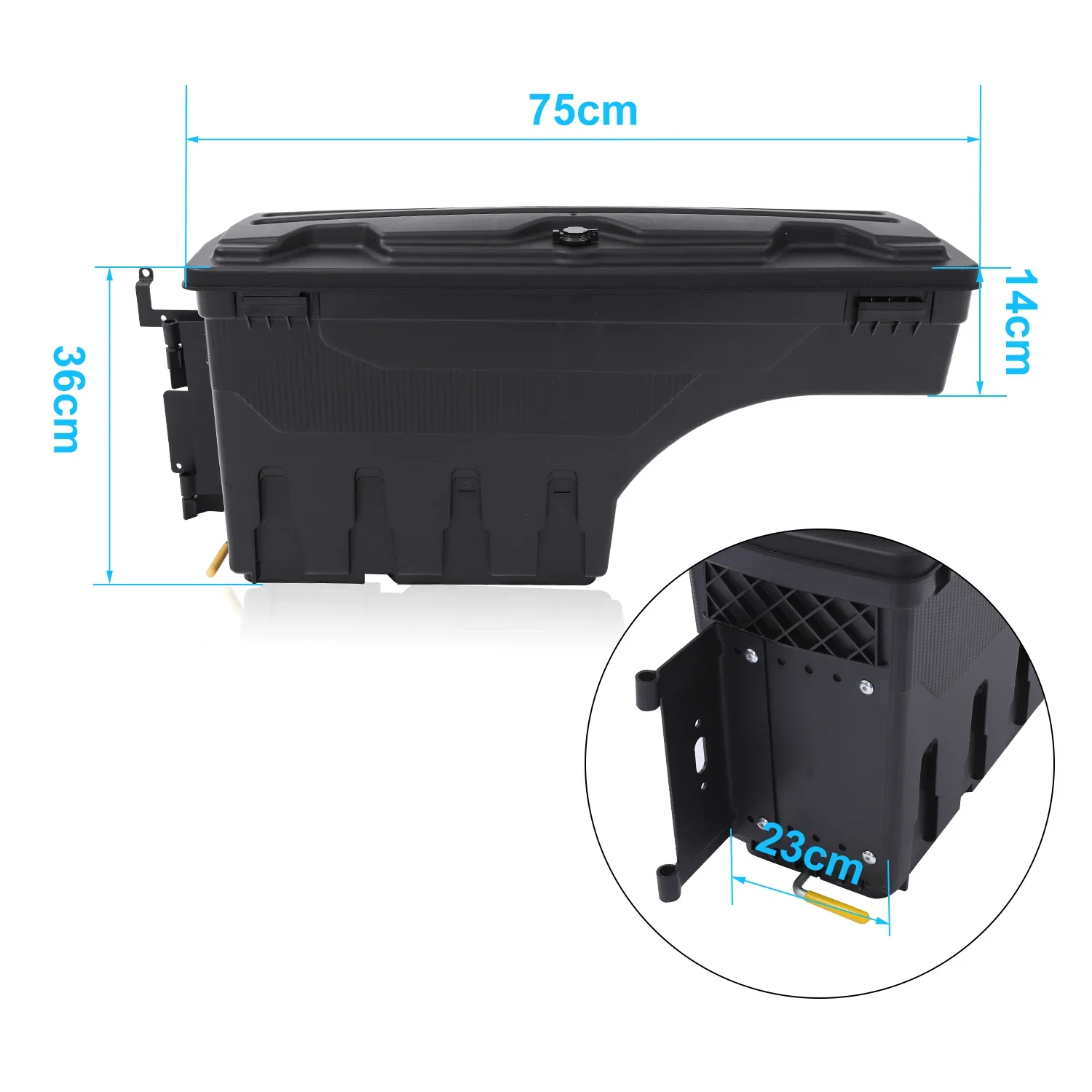 Ящик для инструментов хранения задней двери качели чехол Ford Ranger T6 2015 2016 2017 2018 WILTRAK