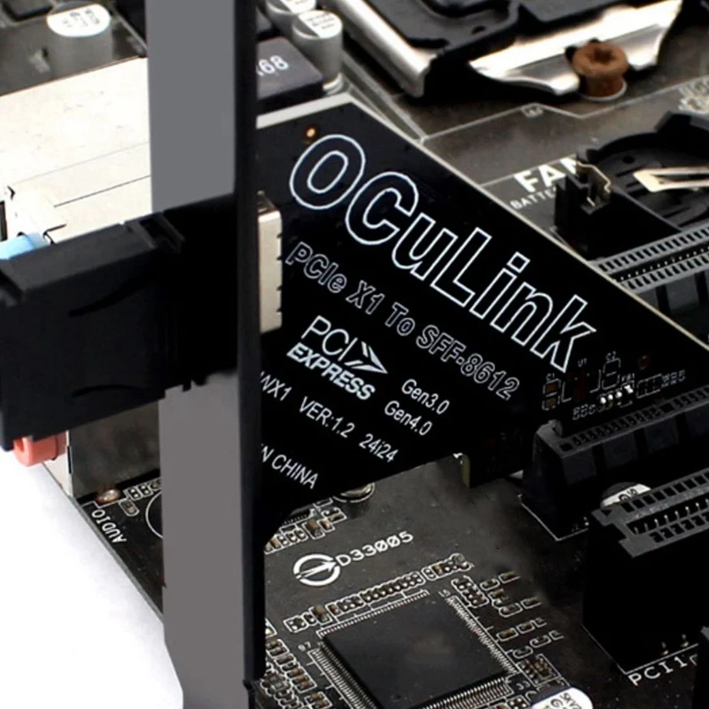 Карта расширения Pcie 4.0 X1 для Oculink SFF8611/8612 к SFF-8639 U.2 SSD внешней видеокарты Win/Linux