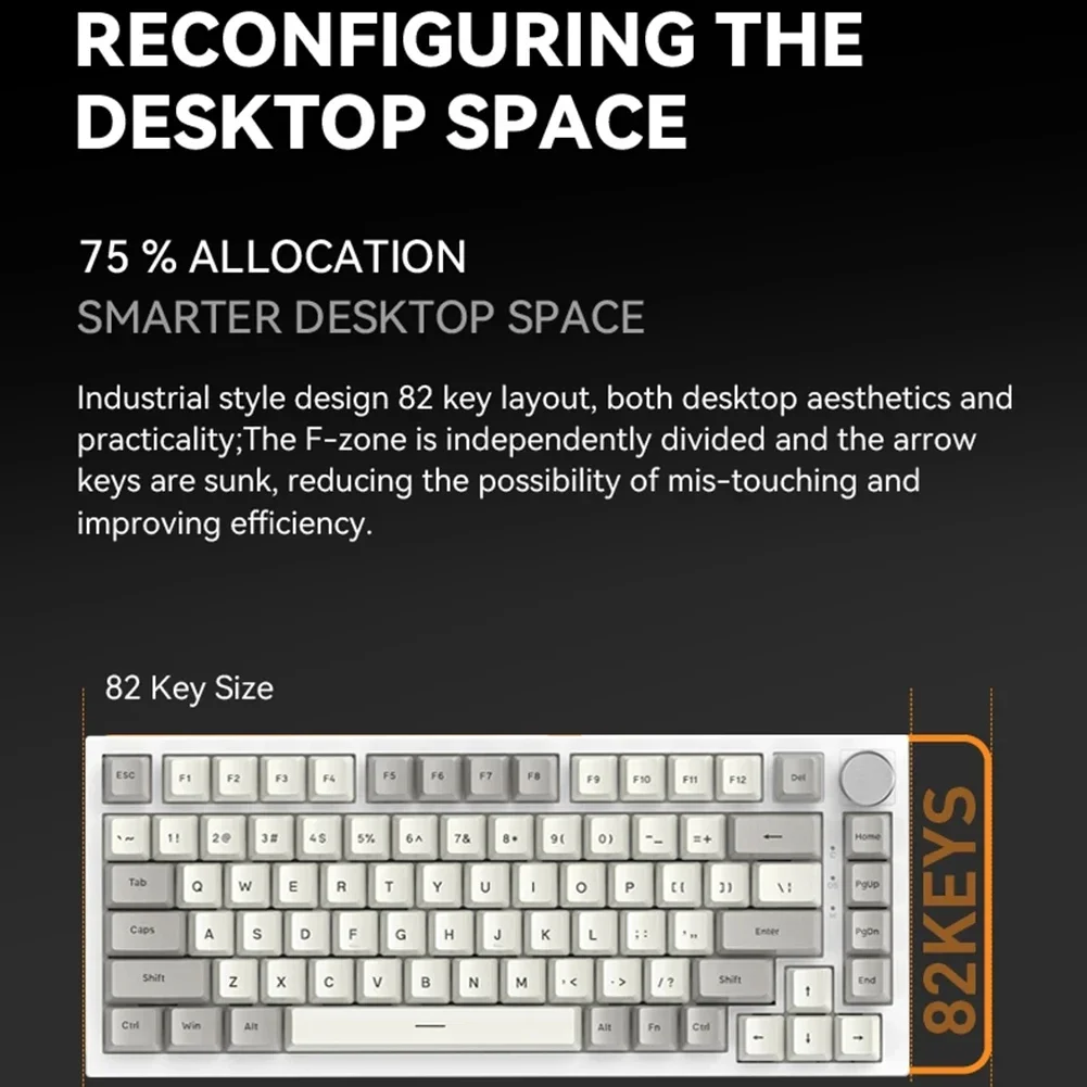 Механическая игровая клавиатура LISM K85 82 клавиш