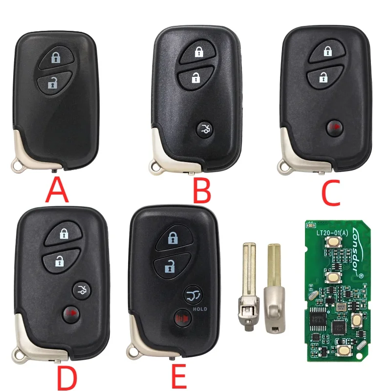 

Lonsdor LT20-01EN универсальный смарт-ключ дистанционного управления для Toyota Prado RAV4 Corolla Camry для Lexus ES IS LS 4D Chip 312-434 МГц