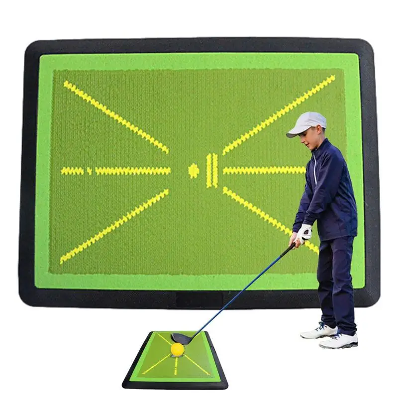 

Golf Batting Mat Golf Training Equipment Golf Swing Trainer Mat For Golf Club Swing Path Analytics Golf Accessories For Golfer