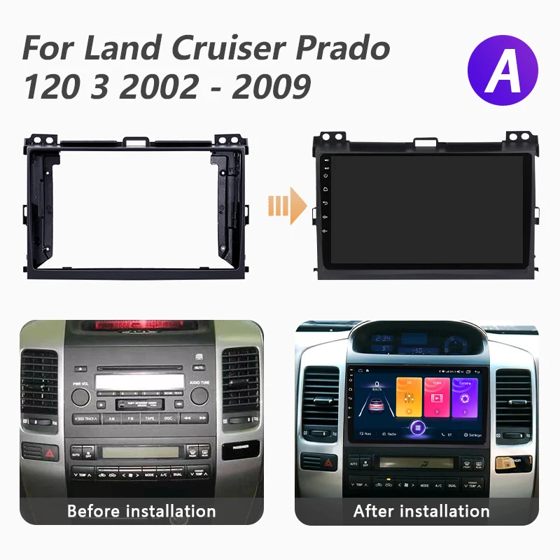 Заводской 16 г DVD Car Palyer Android автомобильный радиоприемник для Land Cruiser Prado 120 3 2002-2009