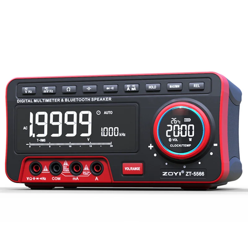 

Desktop multimeter Mobile wireless connection Music Voltage Current Capacitance Resistance ZT-5566 Digital Multimeter